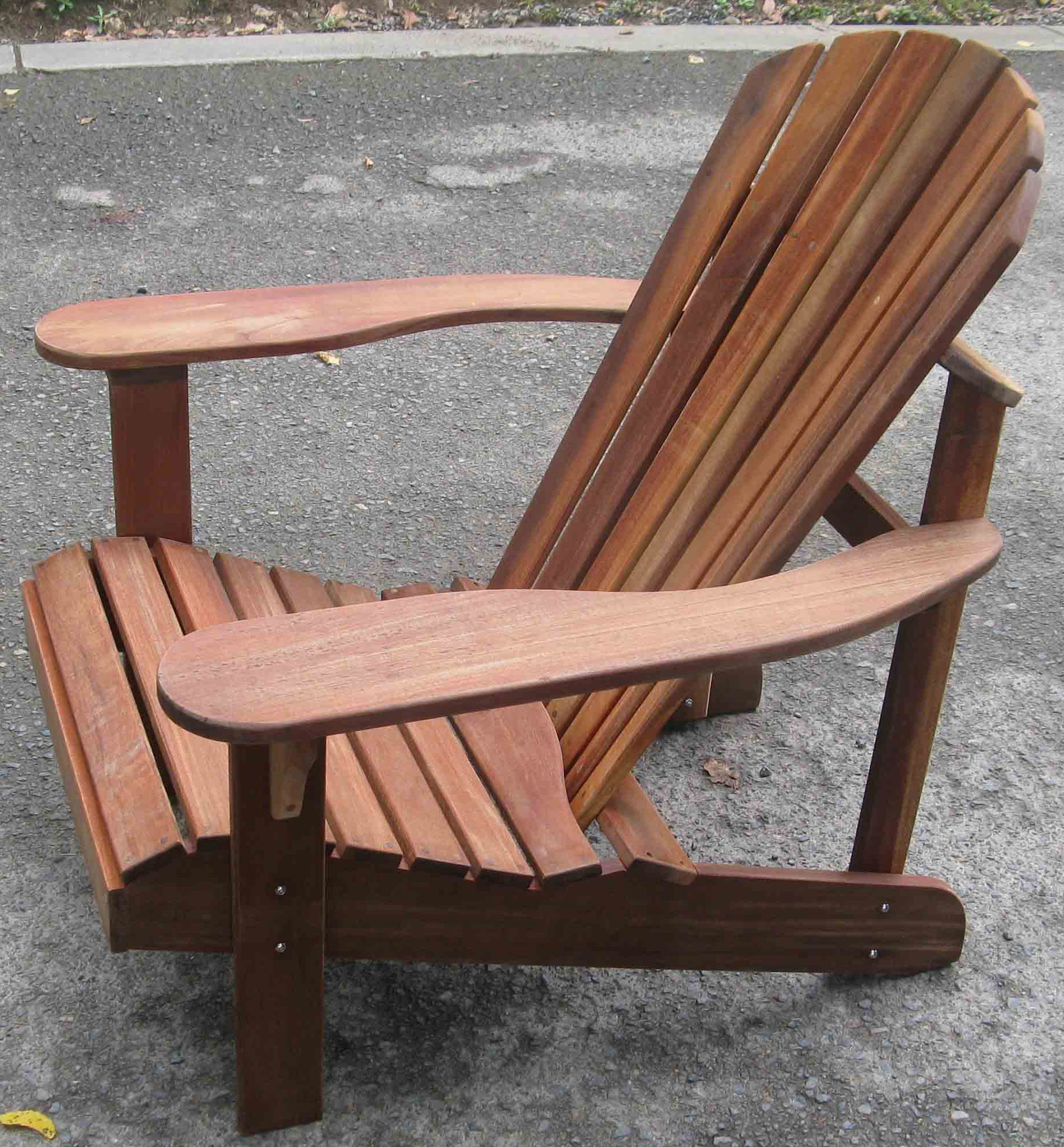 NEW Brown Hardwood Adirondack Chair eBay