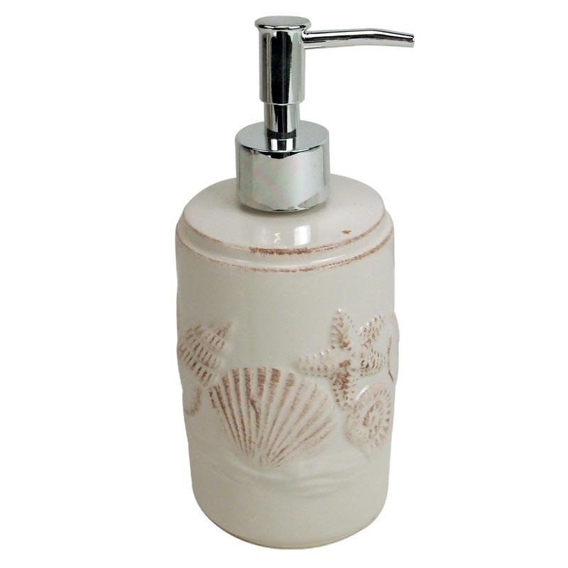 Temple & Webster Sea Shell Pup Dispenser for Sensitive Skin Cleanser and/or Lotion