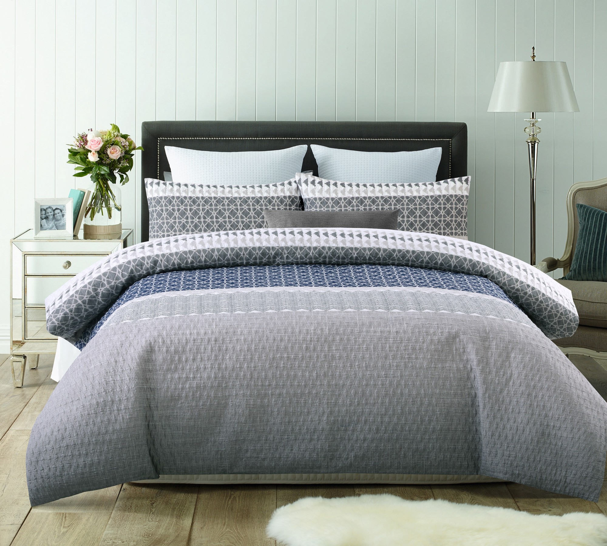 NEW Sherpa Quilted Quilt Cover Set eBay