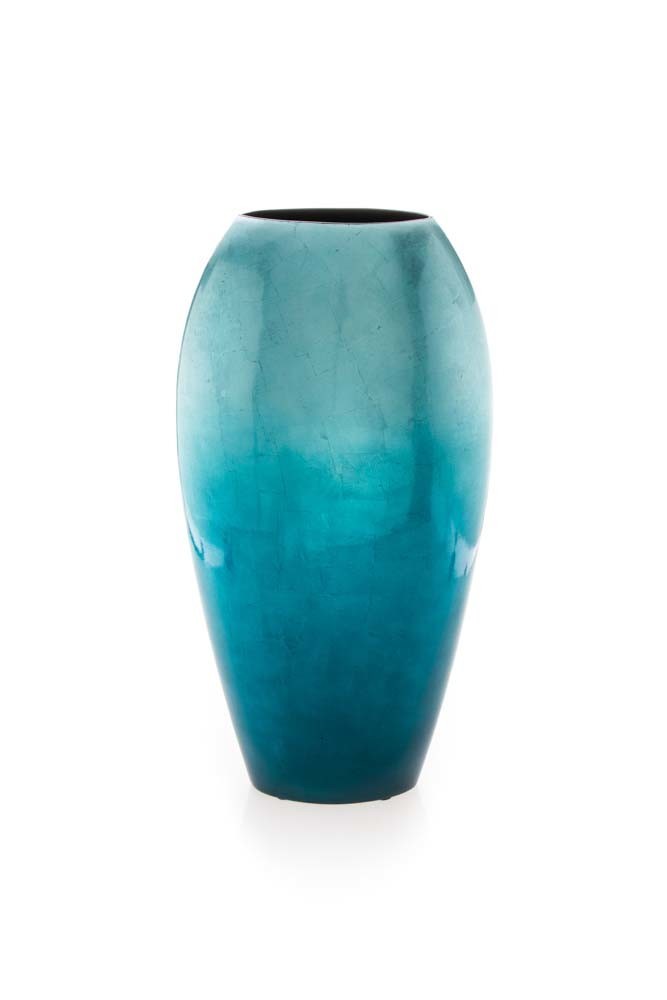 NEW Tall Vase in Aqua Fading eBay