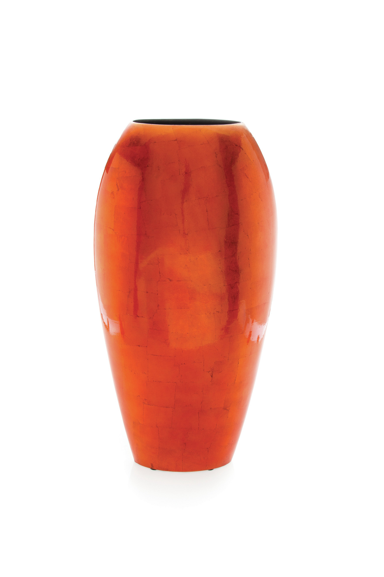 NEW Tall Flat Vase in Orange eBay