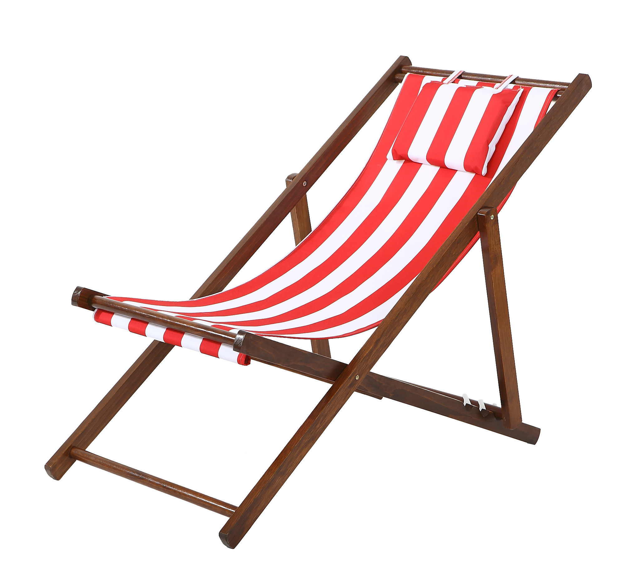NEW Striped Foldable Beach Chair & Pillow eBay