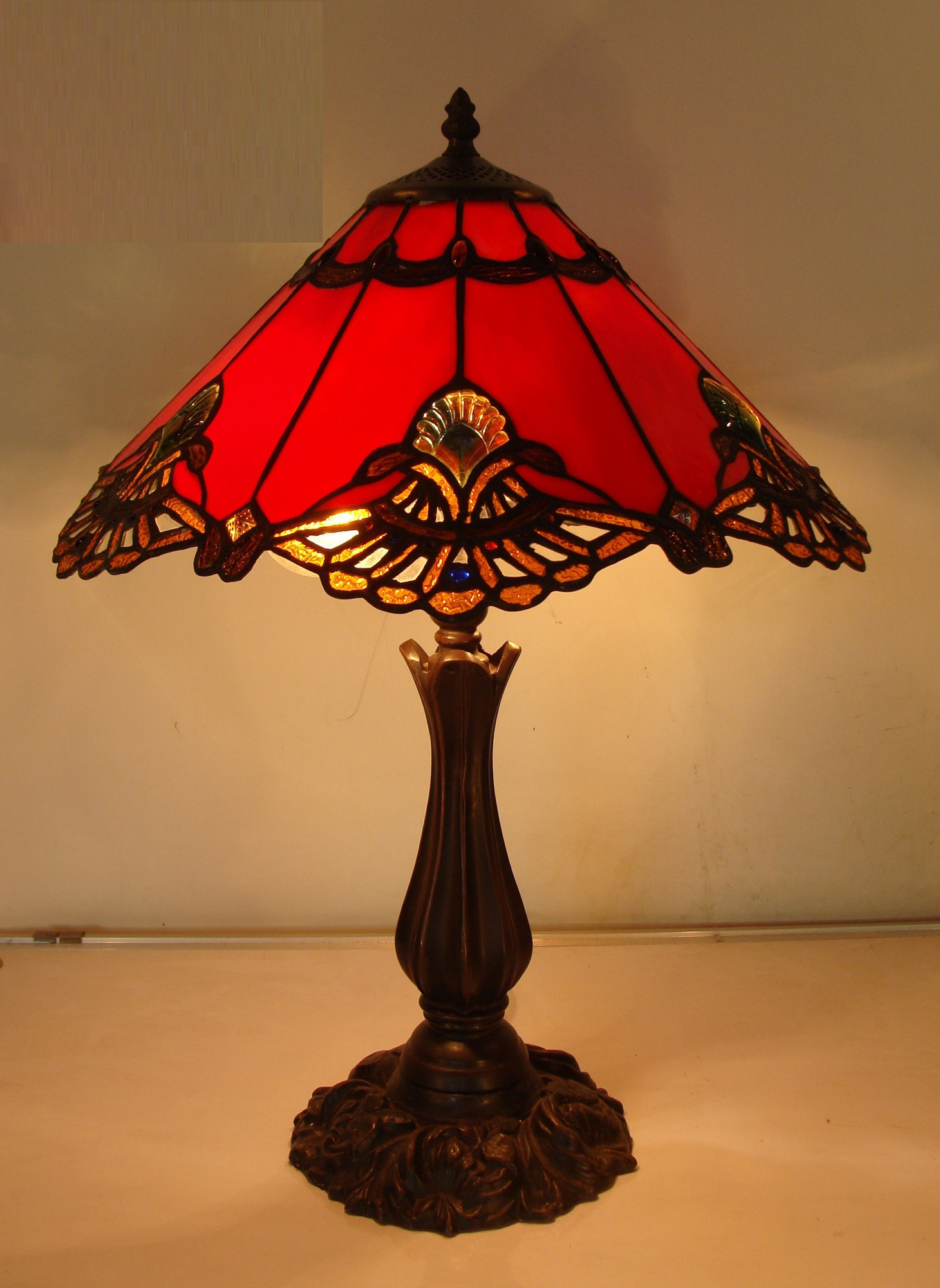 NEW Large Benita Leadlight Table Lamp