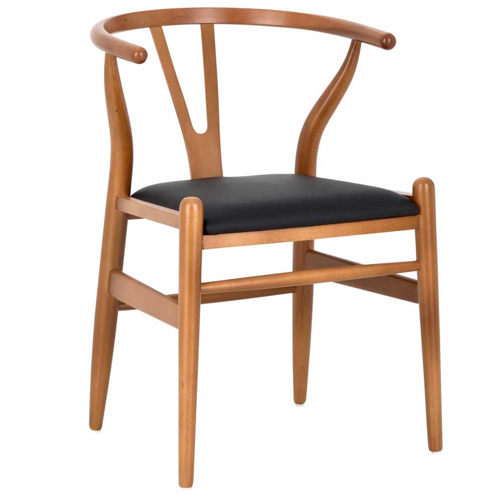 NEW Hans Wegner Replica Wishbone Chair Padded Seat | eBay