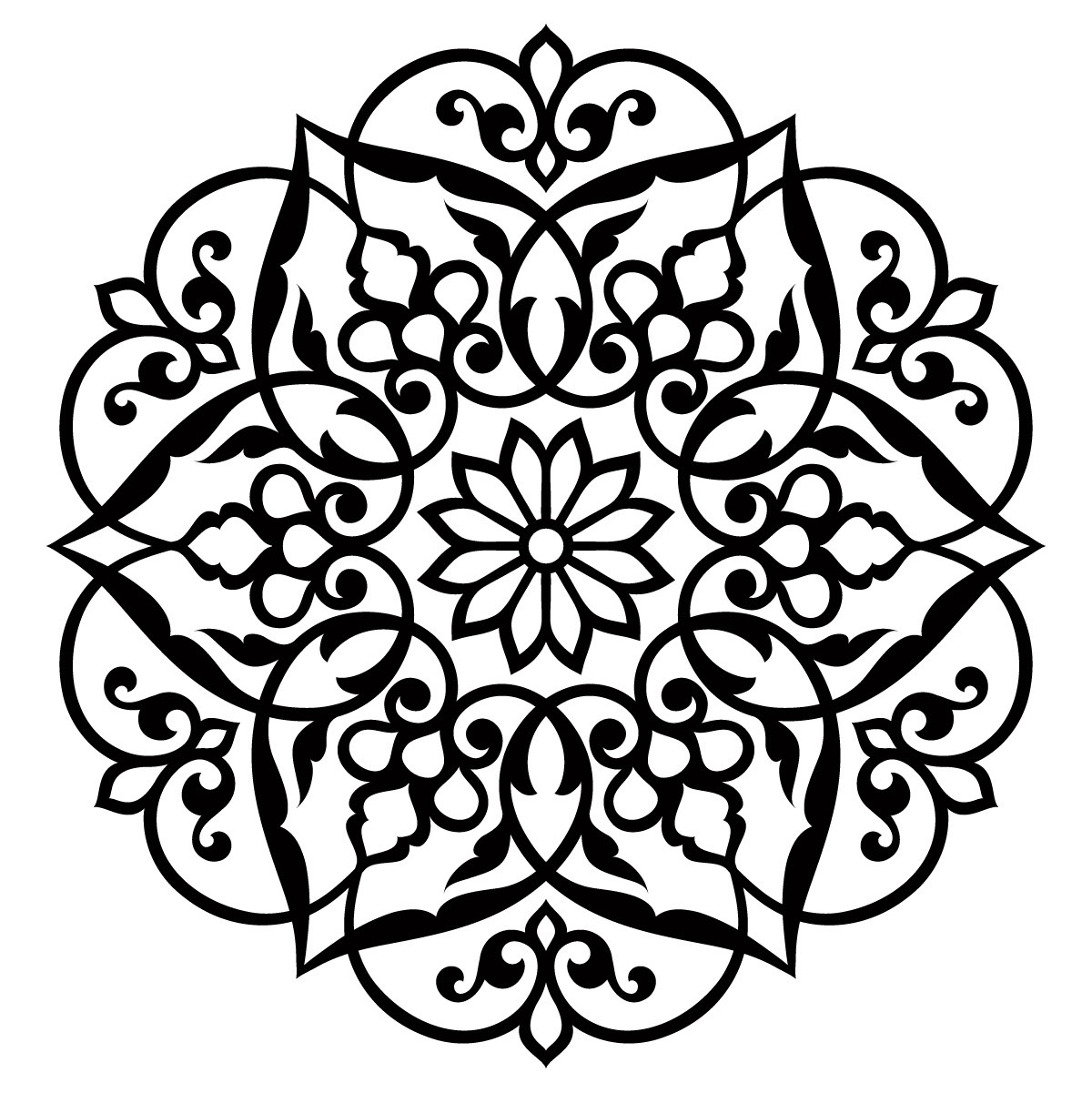 Printable Cut Out Mandala Stencil Printable Word Searches