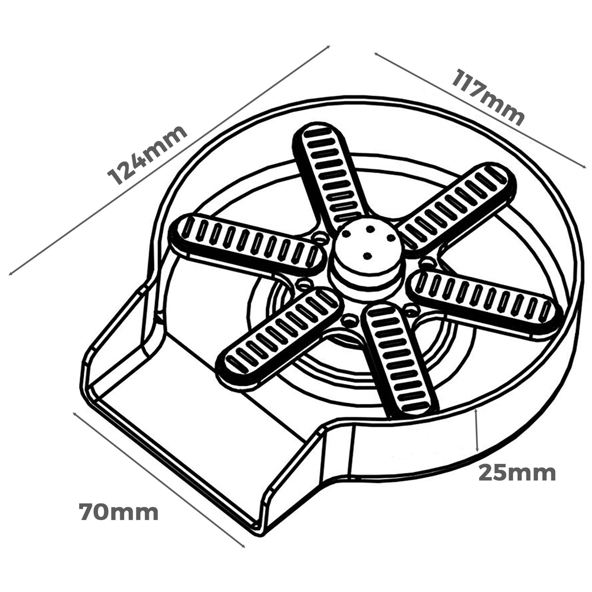 Stainless Steel Bottle Rinser Temple & ster