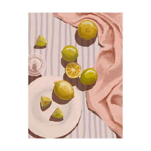 Sour Pink Printed Wall Art 