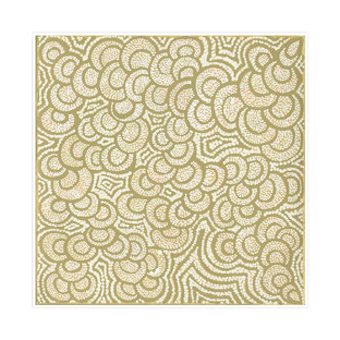 Gold Lukarrara Jukurrpa Printed Wall Art 