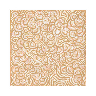 Mustard Lukarrara Jukurrpa Printed Wall Art 