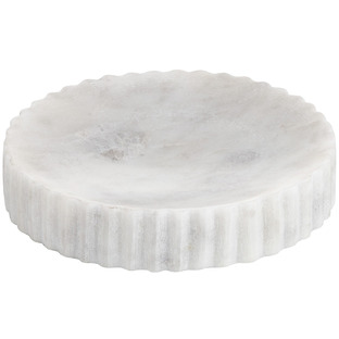 White Issey Marble Soap Dish 