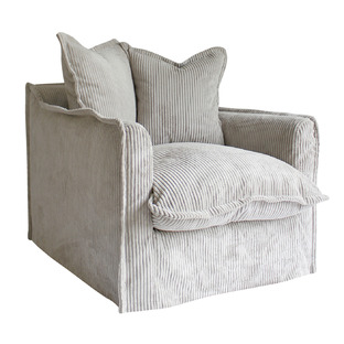 Cumulus Corduroy Slipcover Armchair 