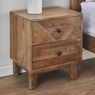 Idaho Recycled Pine Wood Bedside Table 