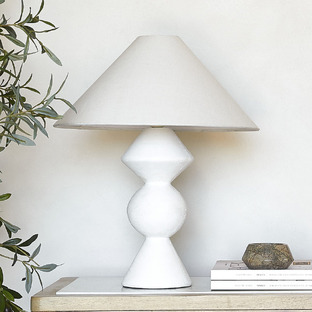 50cm Zahli Cement Table Lamp 