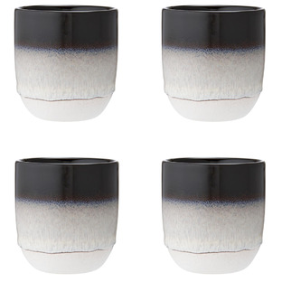 Black Ombre Cafe 300ml Stoneware Tumblers (Set of 4)