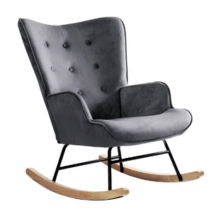 Sandy Velvet Rocking Chair 