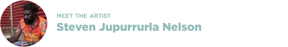 Meet the artist Steven Jupurrurla Nelson Headshot