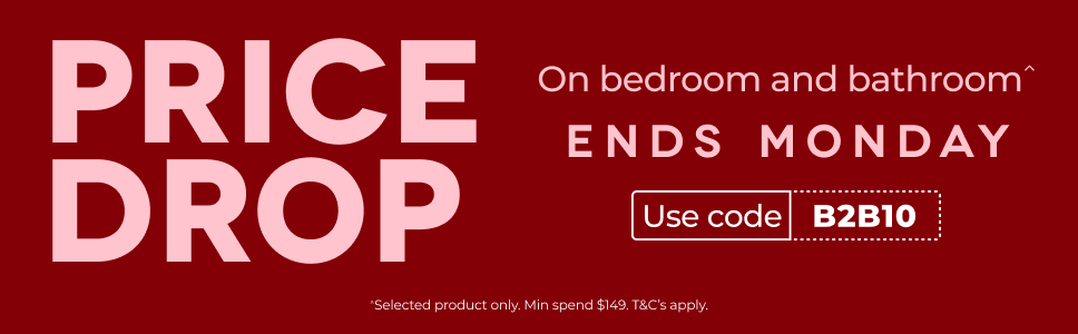 Price drop on bedroom and bathroom. Ends on Monday. Use code B2B10