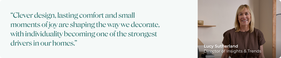 Quote from Lucy Sutherland, Director of Insights & Trends