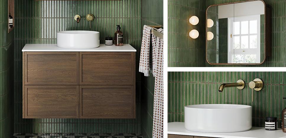 A beautiful wide view of an ensuite bathroom with bath, sink and shower area.