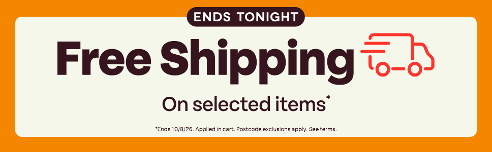 Ends Tonight. Free Shipping on selected items