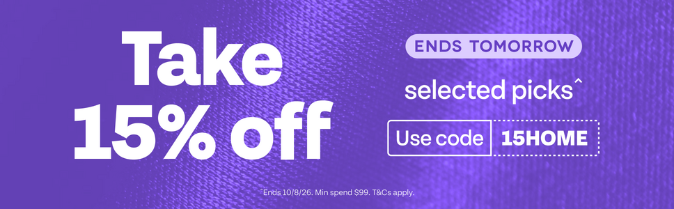 Ends Tomorrow. Take 15% off selected picks. Use code HOME