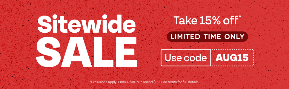 Limited Time Only. Sitewide Sale take 15% off. Use code AUG15