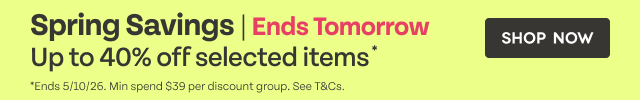 Spring Savings Up to 40% off