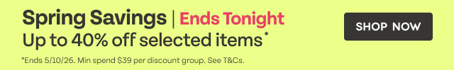 Spring Savings Up to 40% off