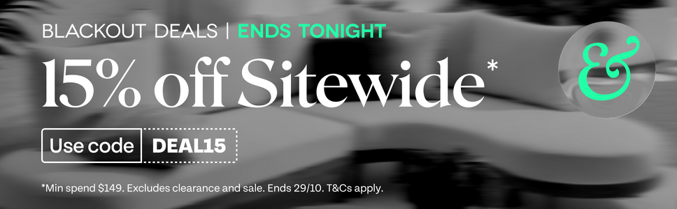 Ends Tonight. Blackout Deals. 15% off Sitewide use code DEAL15