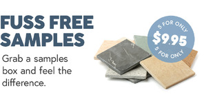 Fuss free samples, 5 for only $9.95