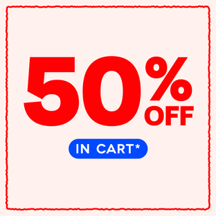 50% off in cart