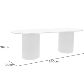 Stella Oval Dining Table