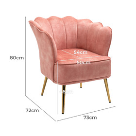 Velvet chair deals b and m