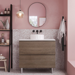 Pink &amp; Punchy Bathroom