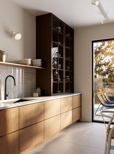 Wood-Accented Kitchen