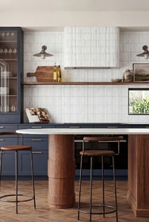 Navy & Walnut Kitchen
