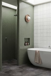 Green Penny Tile Sanctuary