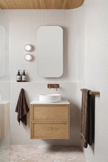 Penny Round Oak Bathroom