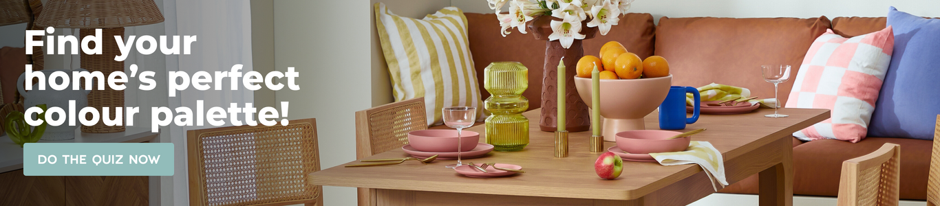 Find your home's perfect colour palette. Do the quiz now