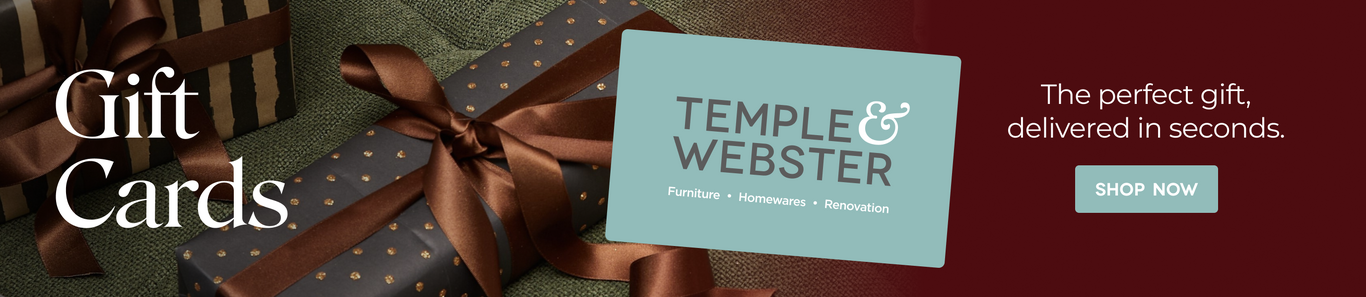 Temple and Webster Gift Cards. The perfect gift delivered in seconds.