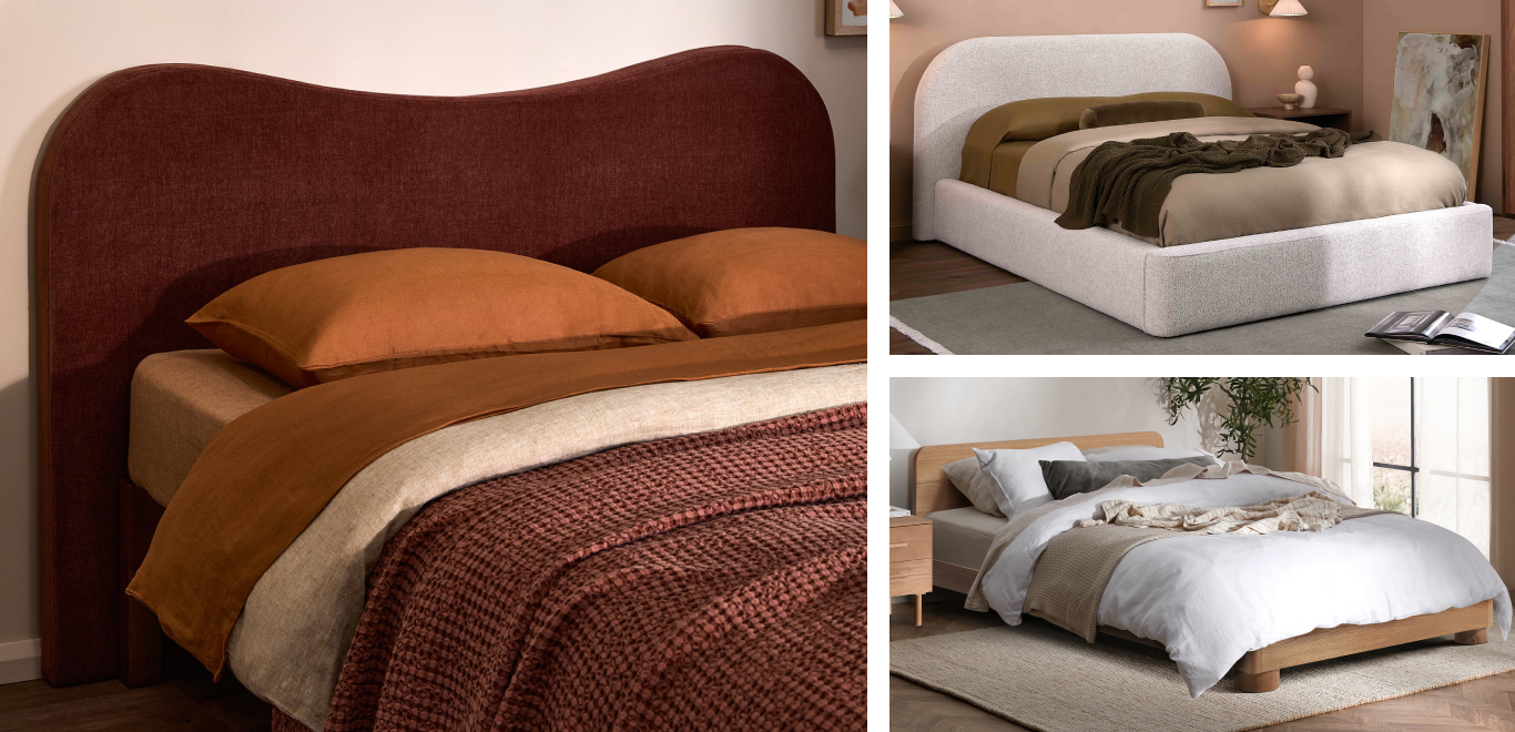 Temple & Webster Bedroom Collection 3x contemporary lifestyle images of stylised rooms using our products.