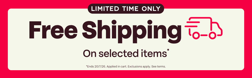 Free shipping on selected items