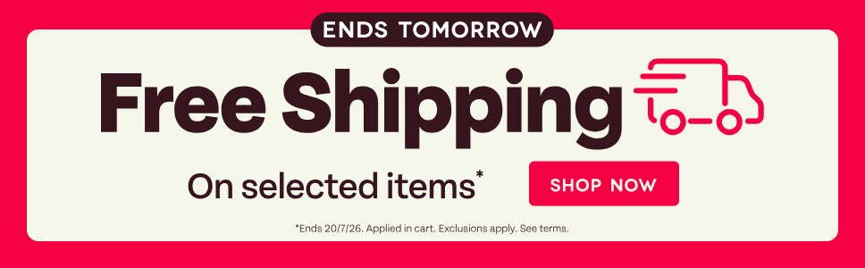 Ends Tomorrow. Free Shipping on selected items