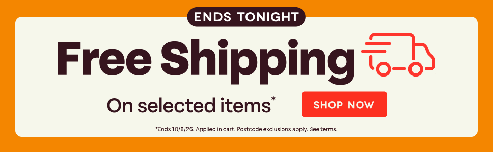 Ends Tonight. Free shipping on selected items