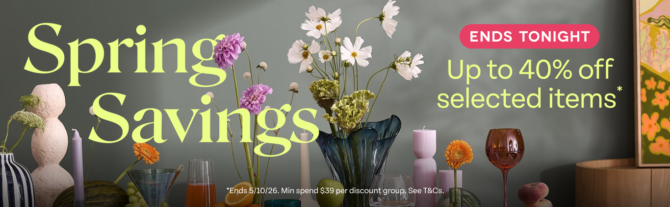 Ends Tonight. Spring Savings. Up to 40% off