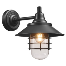 Epping Brass & Glass Outdoor Wall Light