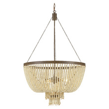 Maddisson Maple Wood 5-Light Pendant