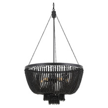 Maddisson Maple Wood 5-Light Pendant