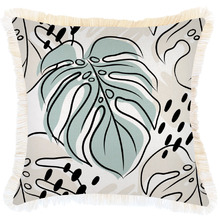 Rainforest Fringed Square Outdoor Cushion