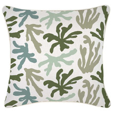 Green Piped Seaweed Indoor/Outdoor Cushion